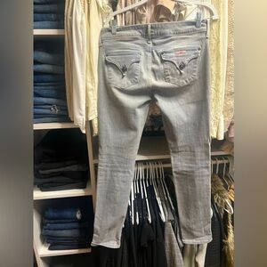 Gray Hudson Skinny Jeans